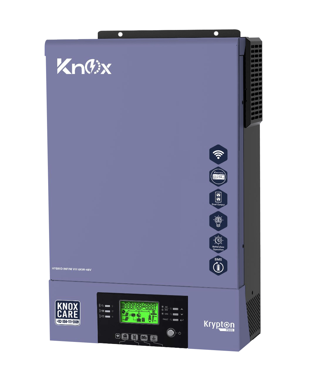 Knox 7500 Infini VIII 6KW-48V Hybrid Solar Inverter